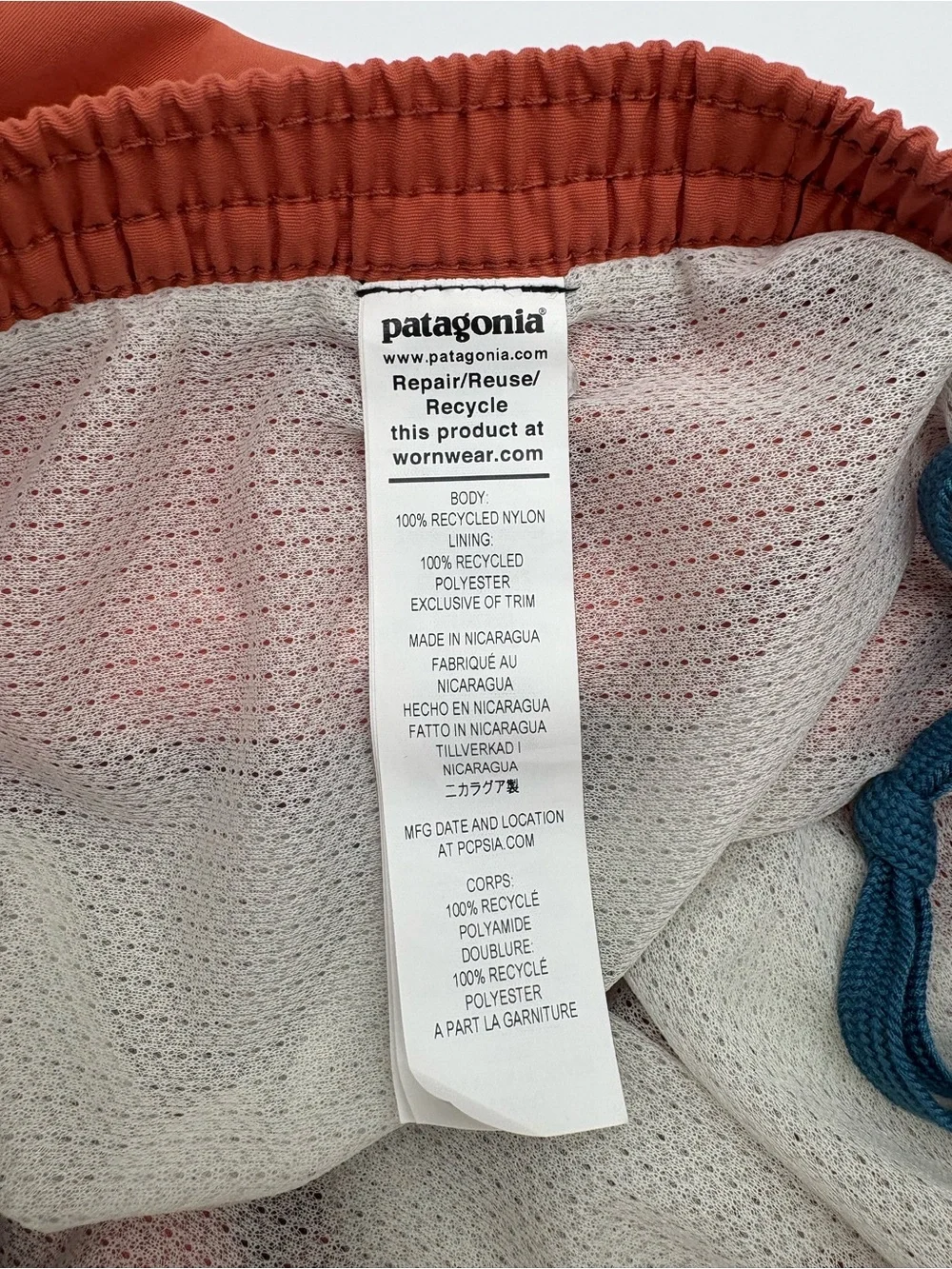 Patagonia Men’s‎ Baggies 5” Shorts Heirloom Peach Small Lined